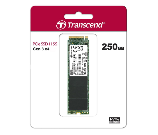 Transcend 250GB M.2 PCIe NVMe 115S - 1171754 - zdjęcie 3